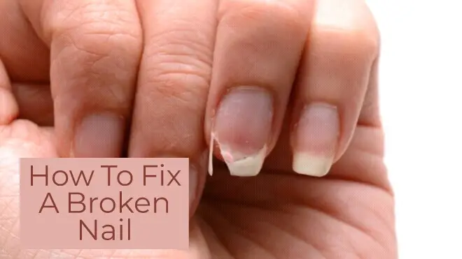 How to fix broken natural nail, how to fix split nails, fix broken nails with teabag, fix broken nail bed