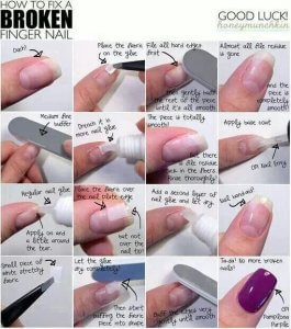 how to fix a broken natural nail